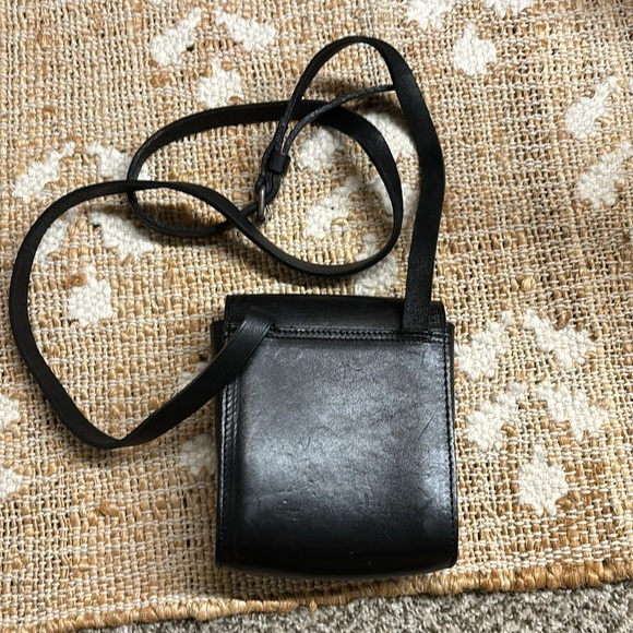 The Limited Genuine Leather Brown Crossbody Bag Purse 6”T 5”W 1”D - Picture 6 of 6